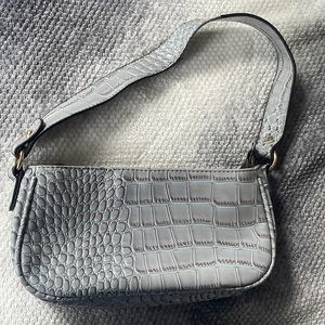 Shein Faux Alligator Skin Shoulder Bag